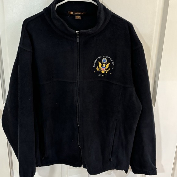 Harrimgton Other - Harrington Fill Zip Fleece Medium Presidential‎ Seal Embassy Of USA Kuwait